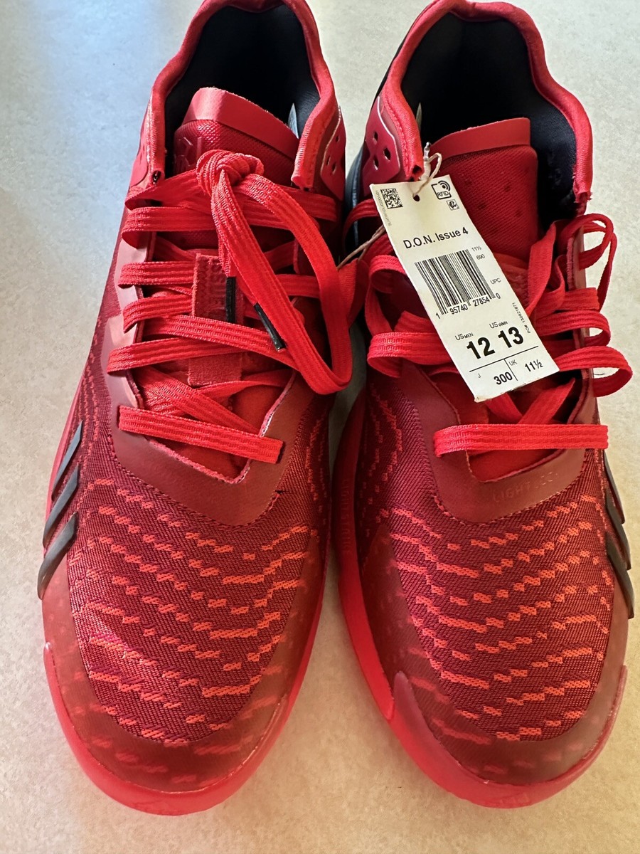 Adidas DON Issue 4 Basketball Shoes sz 12 Red GX6886 Donovan