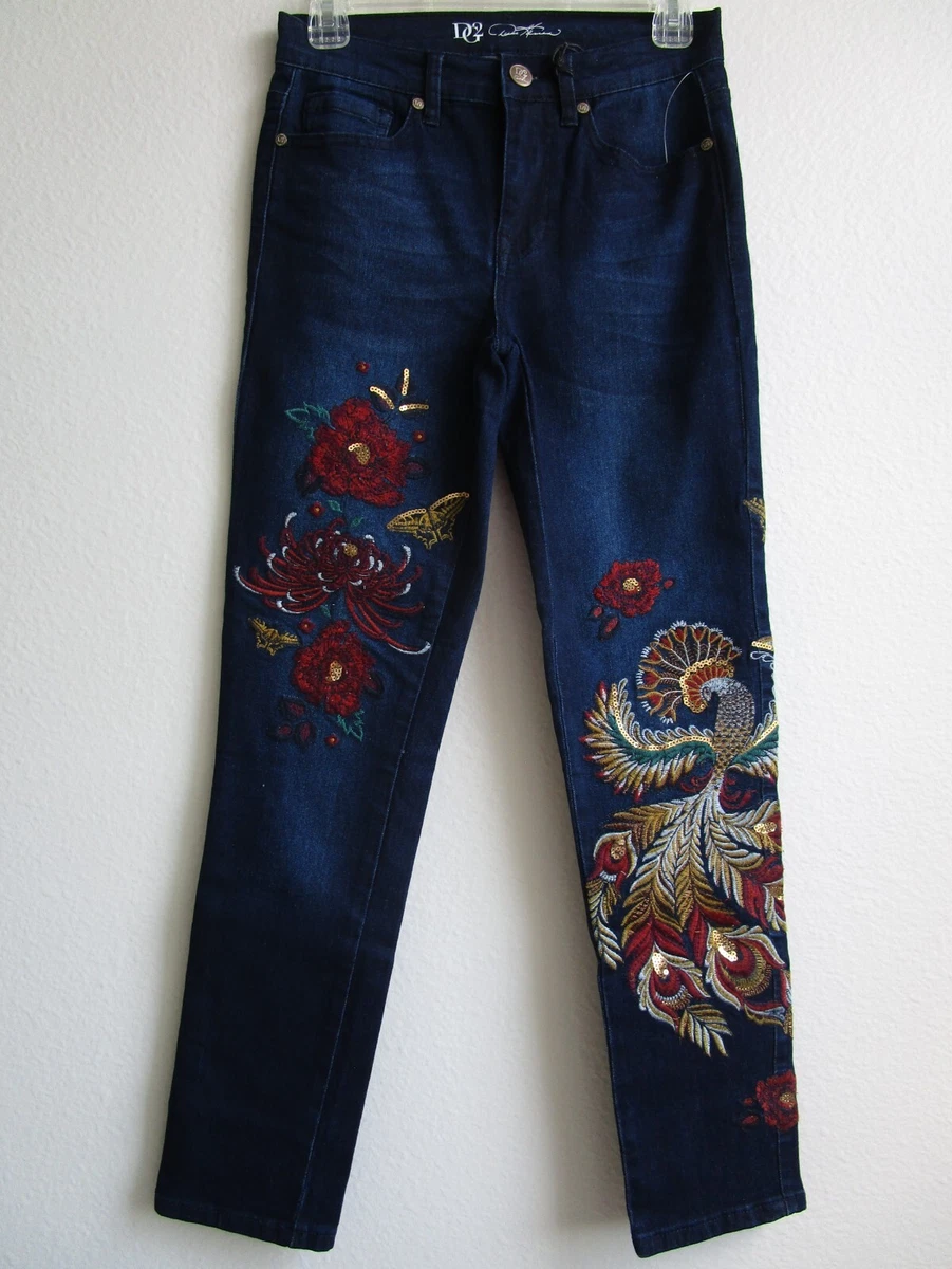 Diane gilman embroidered best sale jeans