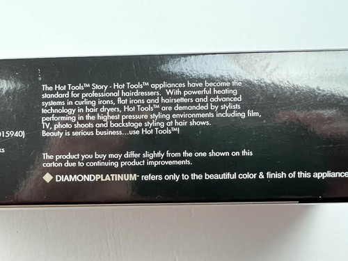 Hair Hot Tools Diamond Platinum Salon Curling Iron 1 1/4" Nano Ceramic Silver - Picture 9 of 12