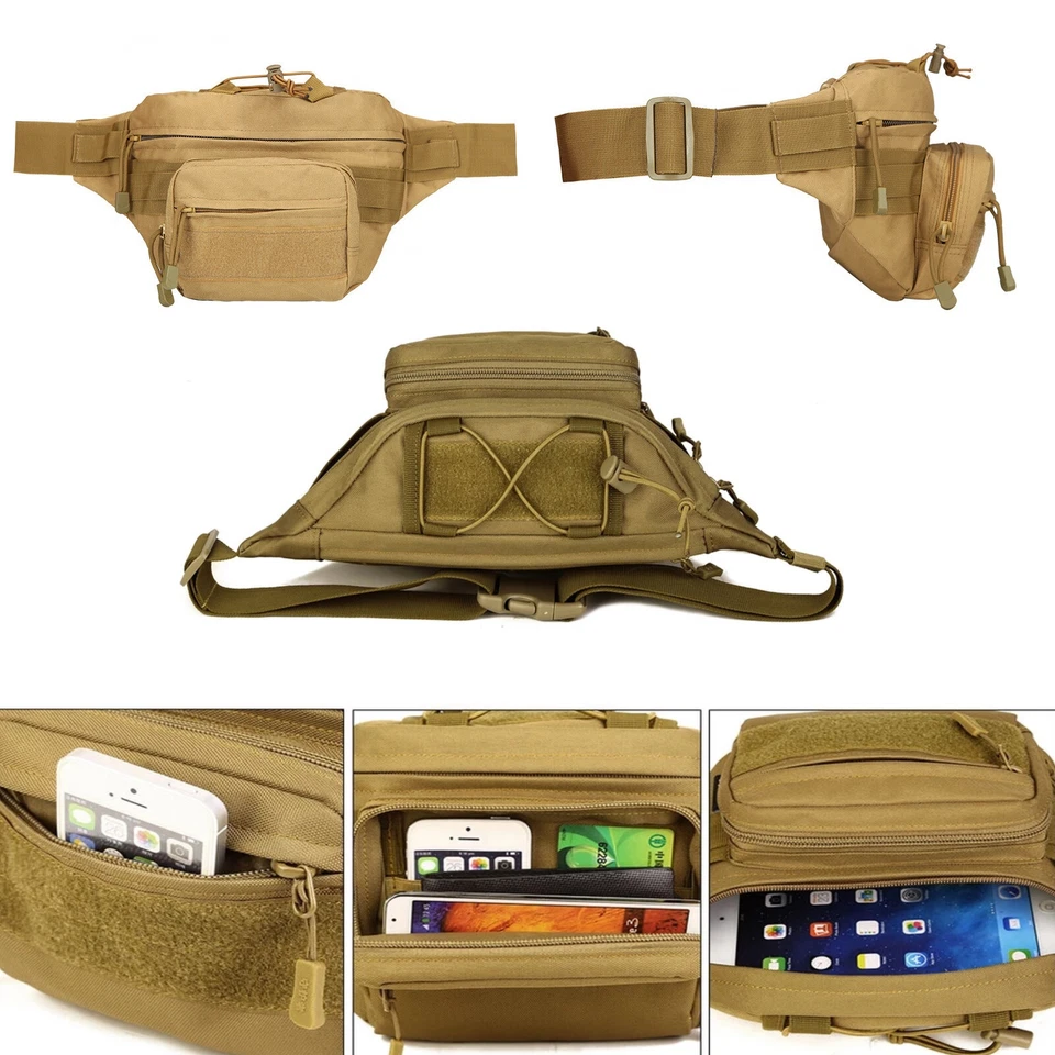 XXL Trekking Gürteltasche Militär Molle Hüfttasche Bauchtasche Big Army Hip Bag - Bild 3 von 4