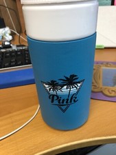 Victoria's Secret Pink Water Bottle Sleeve 32 oz Sage Green Rare Good Vibes