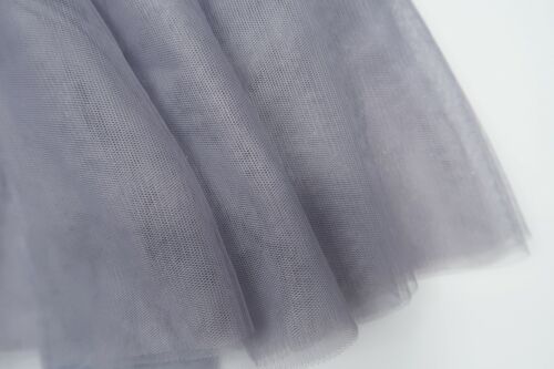 Gonna tutù tutù in tulle con volant e pizzo cotone bambina stock USA grigio e rosa - Foto 14 di 17