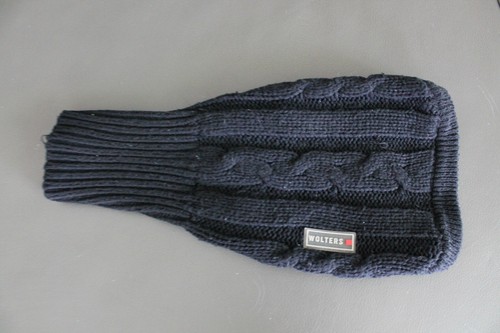 WOLTERS Hunde Strickpullover Zopf, hoher Rollkragen. Schwarz. Größe 25 cm. - Bild 3 von 7