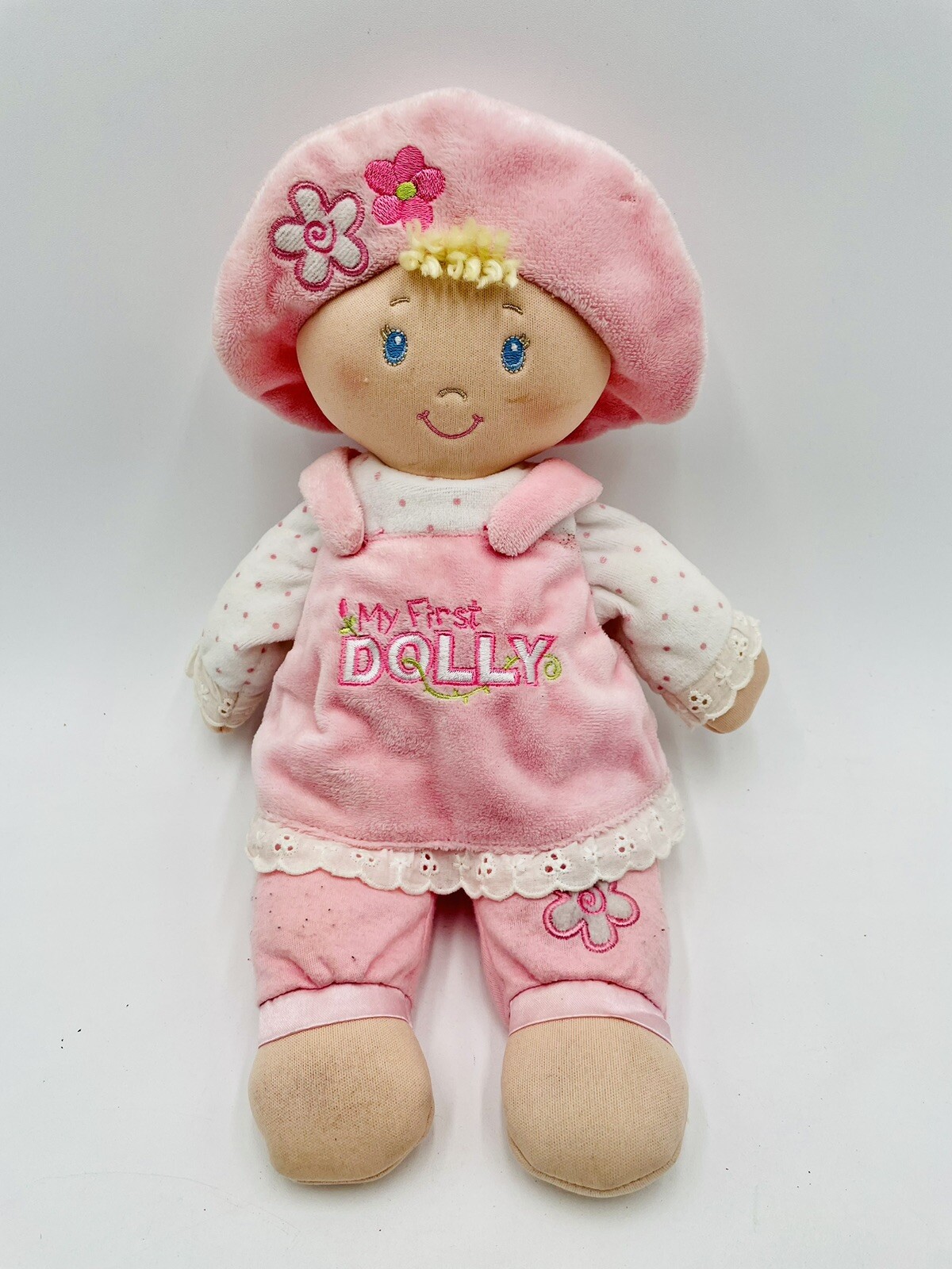 Baby Gund My First Dolly Pink Soft Plush Stuffed Doll  13" B