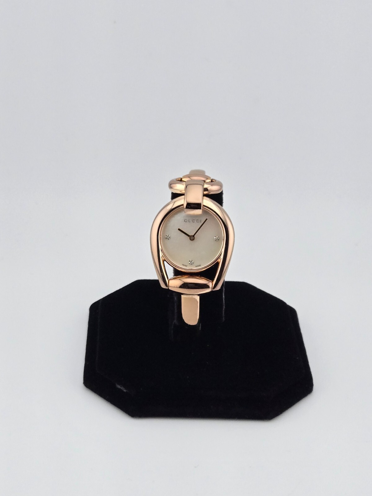 Gucci Horsebit Womens Diamond MOP Dial Quartz Watch YA139508