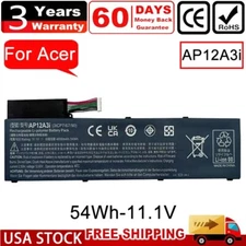 54Wh AP12A3i Battery For Acer Aspire Timeline Ultra U M3-581TG M5-481TG AP12A4i