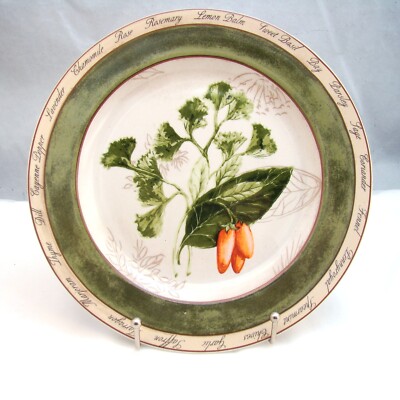 American Atelier BOUQUET GARNI 5011 ''Parsley Pepper'' Salad Plate(s)