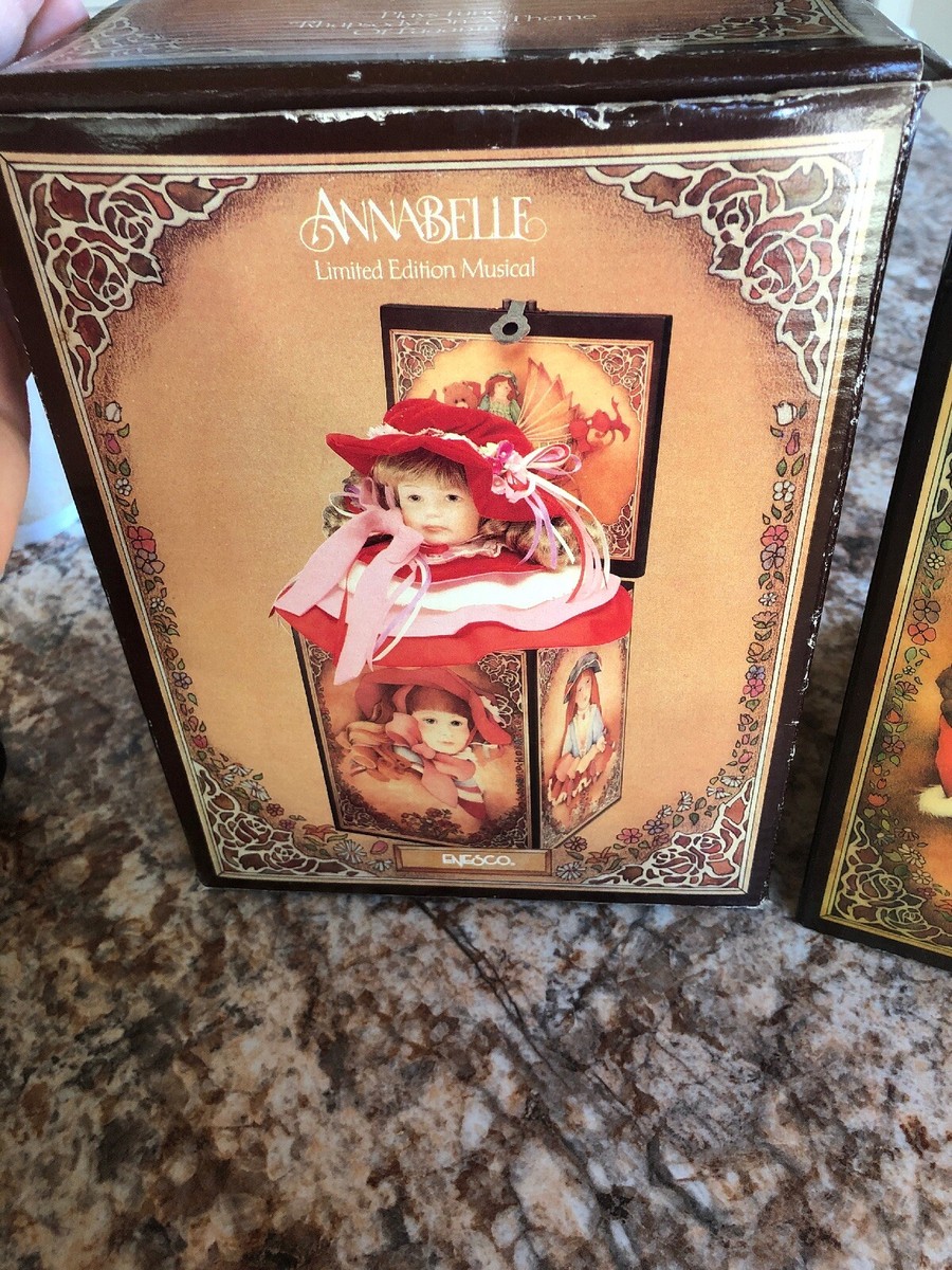 1987 Enesco Annabelle Jack-In-The-Box Reuge / Switzerland Music
