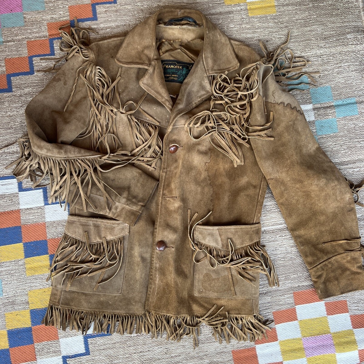 〈 SCHOTT 〉western fringe suede jacket s-l1200.jpg