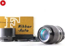 [MINT w/ Hood] Nikon New Nikkor 135mm f3.5 Non-Ai MF Telephoto Lens From JAPAN