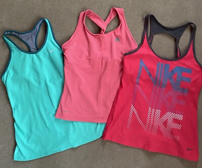 NIKE EXERCISE TOPS, LOT OF 3,  MEDIUM, 3 DIFFERENT STYLES, ONE IS ACG!  SWEET!!!