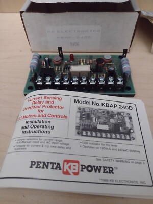 KB Electronics KBAP-240D Current Sensing Relay and Overload Protector