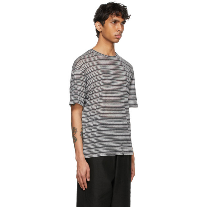 Tシャツ・カットソー SAINT LAURENT Men T Shirts 818535YBHD21467 Gray Saint Laurent T-Shirt | Saks Fifth Avenue