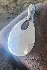 James Avery Hammered Retired Pendant Sterling Silver +JA Box!