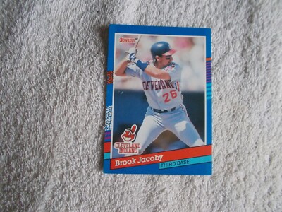 Leaf Donruss 1991 MLB ''BROOK JACOBY'' #176 Cleveland Indians Trading Card n39