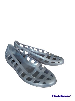 Vtg 80s Grendha Jelly Jellies Sandals Shoes Rubber Flats Beach