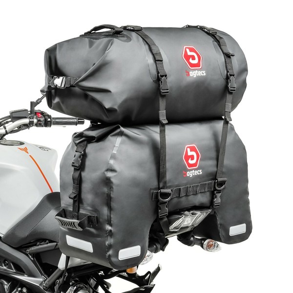 Tasche SX45 + GepäCkrolle RB30 FüR Yamaha XVS 1100 / 650 A Drag Star Classic 75L-image