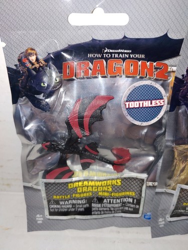 HOW TO TRAIN YOUR DRAGON2 3 MINI FIGURINES-TOOTHLESS-CLOUD JUMPER-BEWILDER BEAST - 第 2/4 張圖片