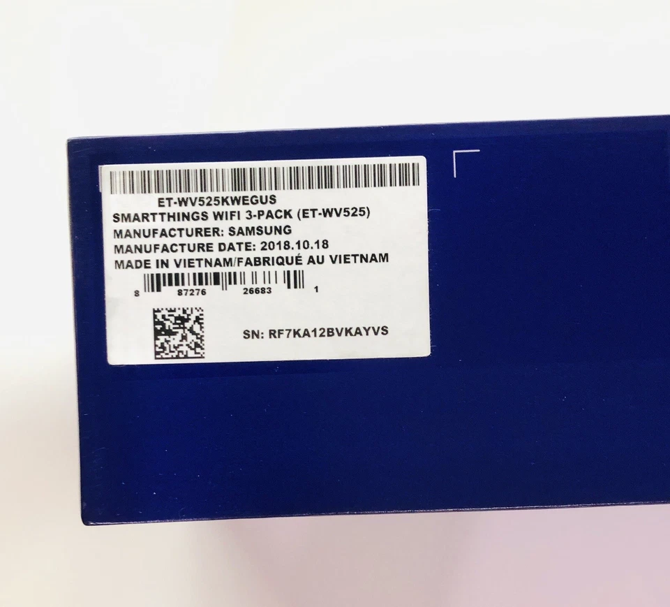 NIB SEALED Samsung SmartThings Wi-Fi 3-Pack + Smart Home Hub | ET-WV525KWEGUS - Image 3 of 4