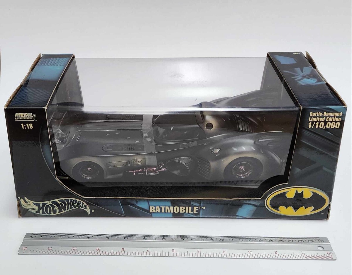 1/18 マテル　ホットウィール　バトルダメージリミテッド　バットモービル Batmobile 1/18 Diecast 1989 BATTLE-DAMAGED limited version
