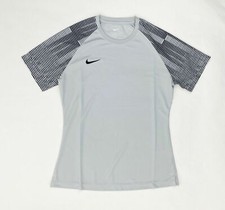 Nike US Short Sleeve Academy Soccer Jersey Women's Medium Top Grey DH8232