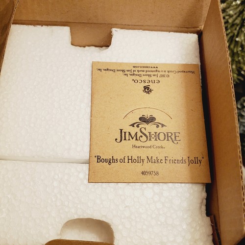 Jim Shore-Boughs of Holly Make Friends Jolly-Excellent/Mint-HTF/Extremely Rare - Picture 9 of 12