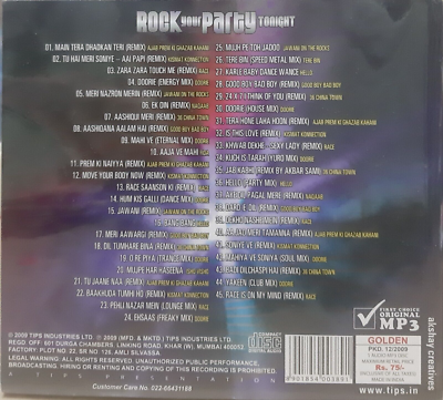 Rock Your Party Tonight Bollywood Hindi Remix Songs MP3 (45