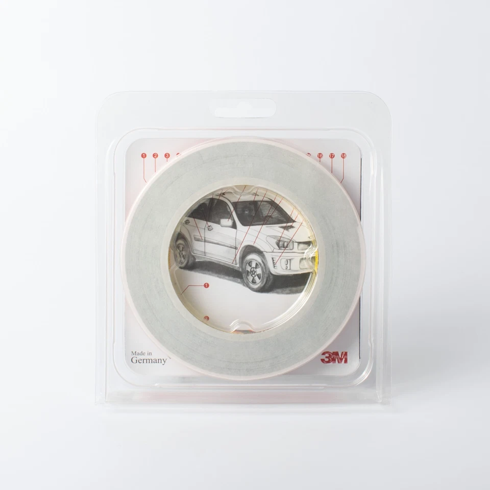 Cinta de montaje automotriz de doble cara 3M 1100 12 mm x 5 m - Adhesivo de recorte y moldeo Foto 2 de 4