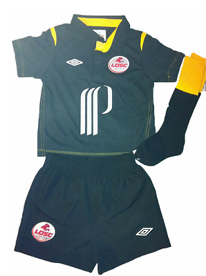 Umbro OSC Lille  Trikot Set Kombi Minikit Trikot Hose Stutzen 98 110 122  sw-ge