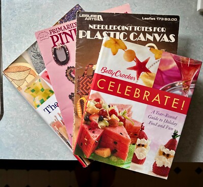 Lot of 4 Hobby, Craft, Design, Home, Decorating, Seasonal - Variety of DIY Books