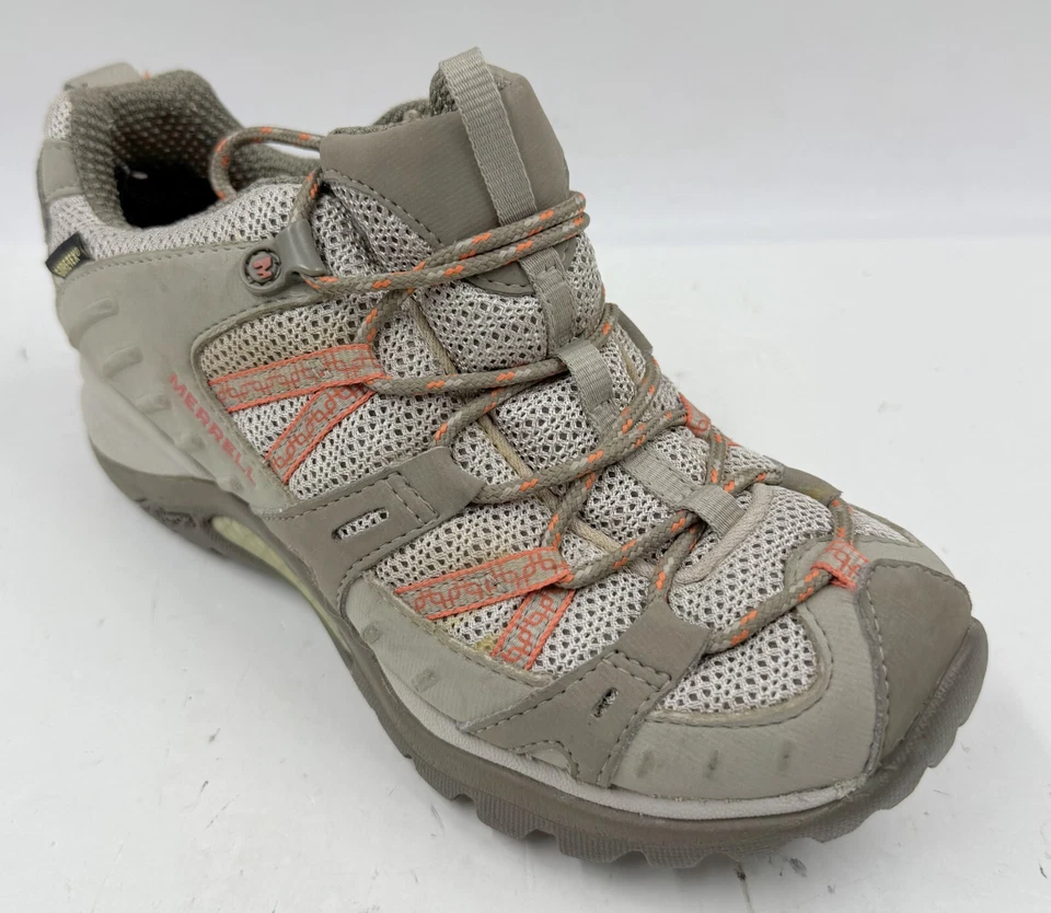 Merrell Siren Sport Damen Sneaker 5 Bone Grau Mesh Schnürschuhe Wanderschuhe J89440