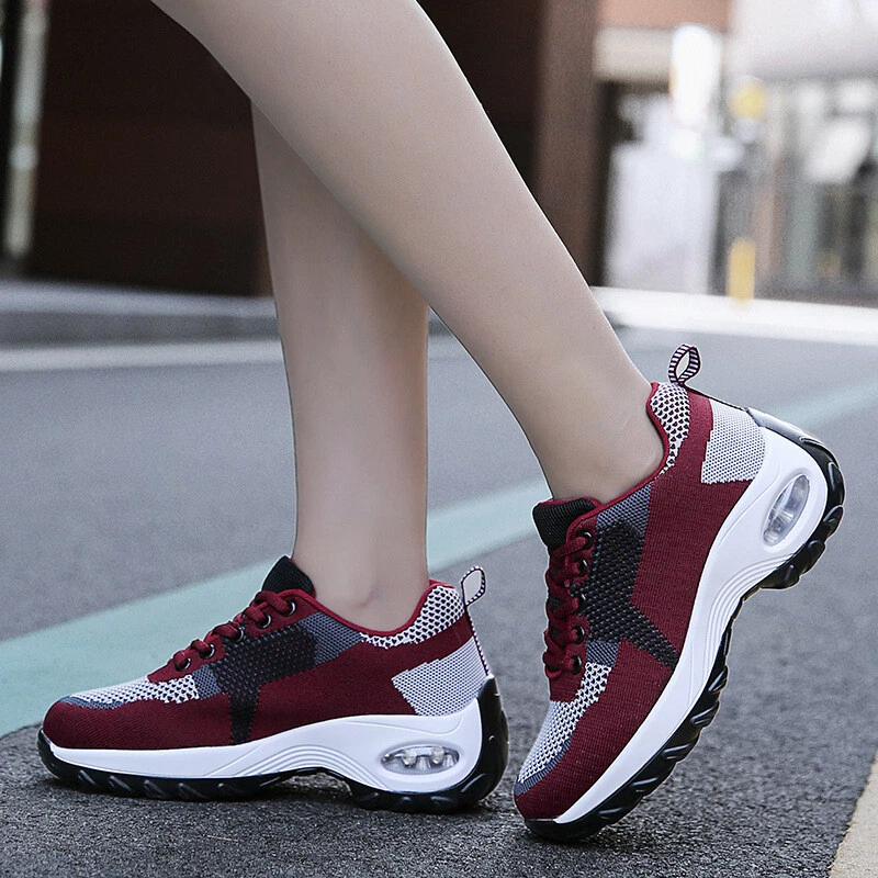Womens Trainers Ladies Outdoor Running Air Cushion Sneakers Casual