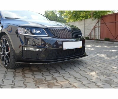 CUP Spoilerlippe SCHWARZ Für Skoda Octavia 4 RS Frontspoiler