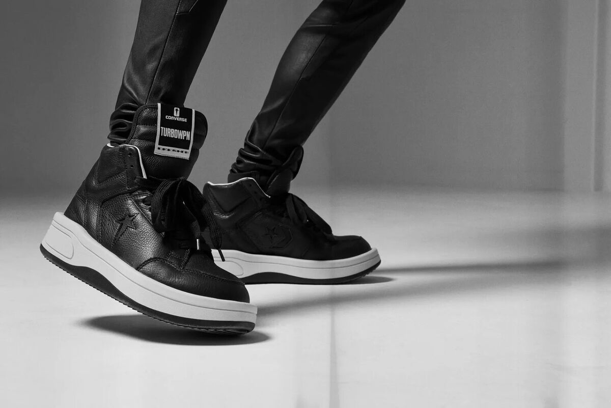 NIB CONVERSE X Rick Owens DRKSHDW TURBOWPN Black/Cloud Cream NIB CONVERSE X Rick Owens DRKSHDW TURBOWPN Black/Cloud Cream