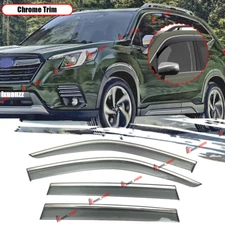 For 2019-2024 Subaru Forester Rain Guard Window Visor Vent Shade Wind Deflector