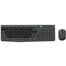 Logitech MK235 Kit Mouse And Keyboard + Adhesives Layout Arabic Qwerty Applied