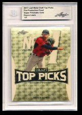 Royce Lewis 2017 Leaf Pre-Production Proof Metal Draft Superfractor Prismatic