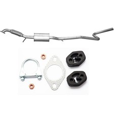 Mittelschalldämpfer mit flex Auspuff für Ford Fiesta 1.6i 16V 02-08 + Anbausatz