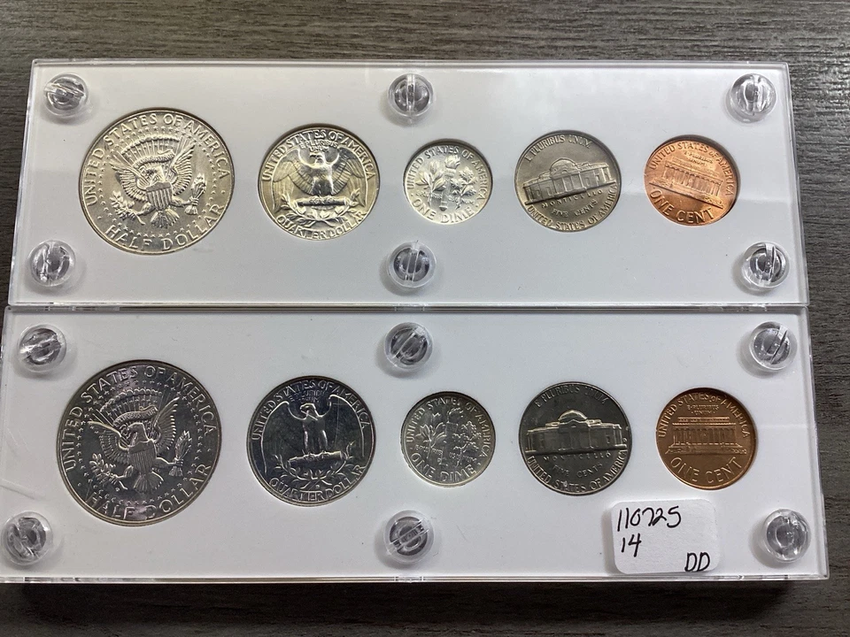 1964 PD US Mint Uncirculated Mint Set in Capital Holders 10 Coins 110725 14dd - Image 4 of 4