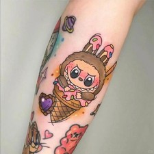 Temporary Tattoo Stickers monster Body Art Fake Colorful Tattoos