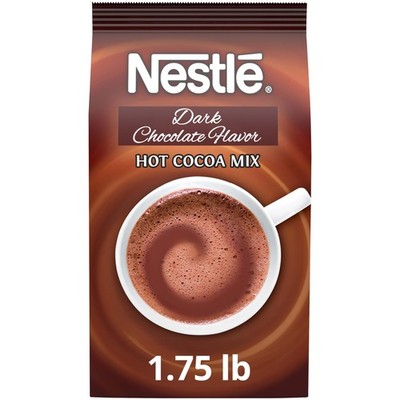 Nestle Hot Chocolate Mix, Dark Chocolate Flavor Hot Cocoa, Bulk Whipped Cocoa, 1
