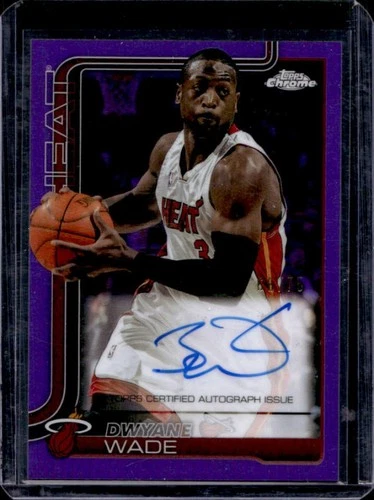 2025 Topps Chrome Dwyane Wade Chrome Autographs (RAW)