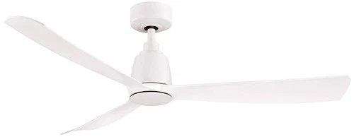 52" Fanimation Kute Matte White Damp Rated Smart Ceiling Fan - Picture 2 of 4