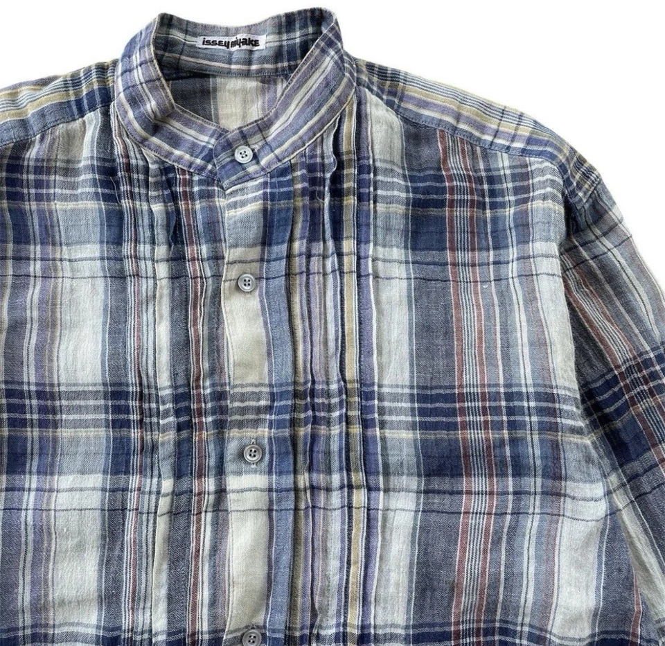 Vintage 70s 80s Issey Miyake Pleated Shirts - Image 3 of 4
