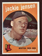 1959 Topps Baseball #400 Jackie Jensen (Red Sox) 1958 AL MVP!! "Beauty"