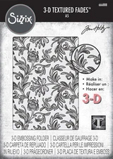 Sizzix 3D Texture Fades Embossing Folder A5 by Tim Holtz-Botanical