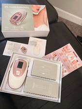 IPL Hair Removal Device LCD Display Ice-Cooling White Pink 999999 Flashes