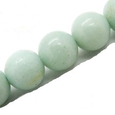Malahill Semiprecious Amazonite 10mm Stone Beads for Jewelry Making - 5 Strands