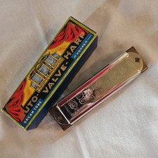 Vintage M. Hohner Auto-Valve Harp Harmonica Model 105/40 Great Condition