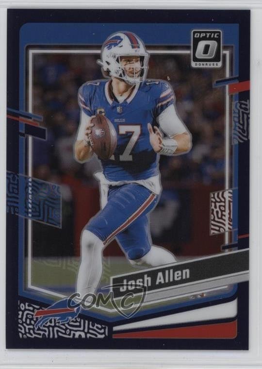 2023 Panini Donruss Optic Purple Prizm 3/50 Josh Allen #22 uk2